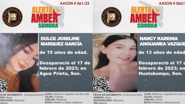 Alerta Amber Sonora por Dulce Márquez y Nancy Anguamea