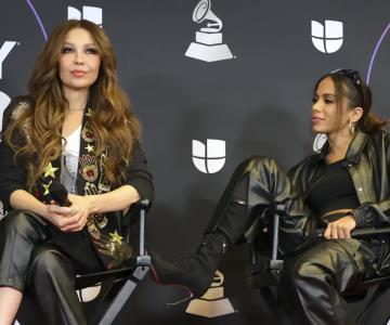 Thalía y Anitta viven incidente antes de los Latin Grammy 2022