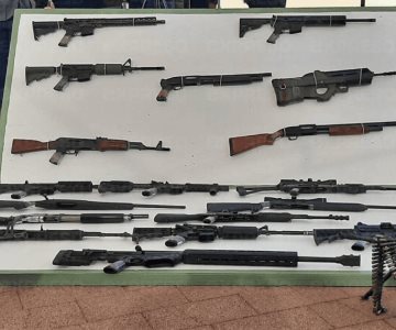 Destruyen cerca de 600 armas decomisadas en Sonora