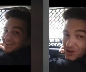 Drake Bell se sube a patrulla con fans y queda grabado en TikTok