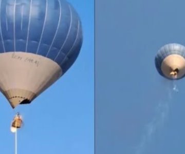 Video: Globo aerostático se incendia en pleno vuelo; reportan dos muertos