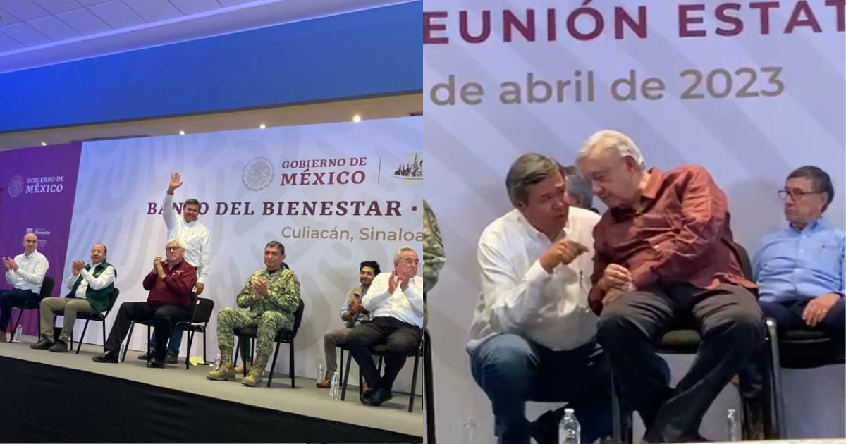 Octavio Almada acompaña a AMLO en su visita a Sinaloa