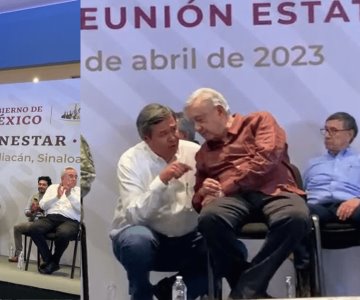 Octavio Almada acompaña a AMLO en su visita a Sinaloa