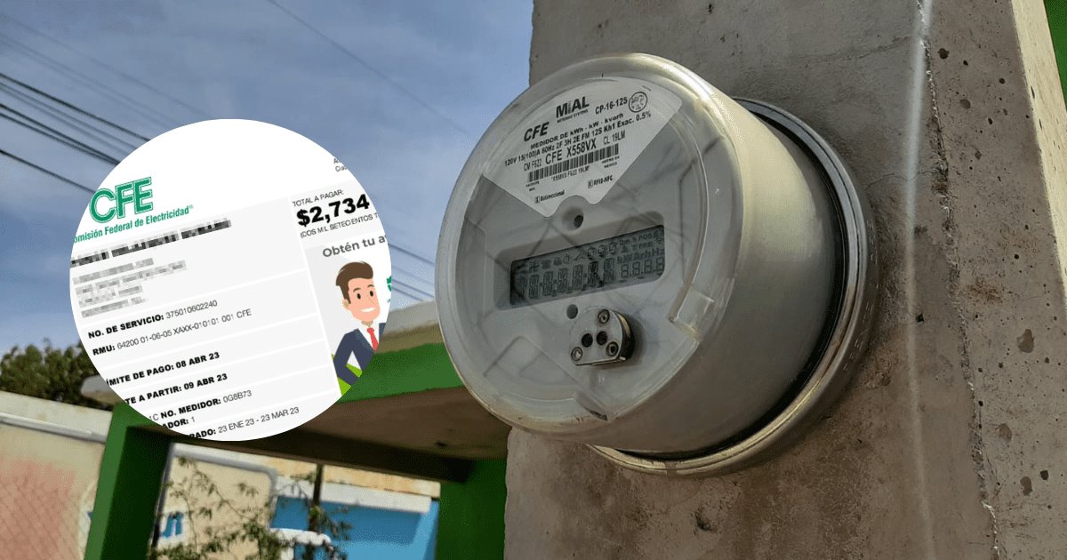 Usuarios de CFE con facturas mensuales denuncian altos cobros de luz 