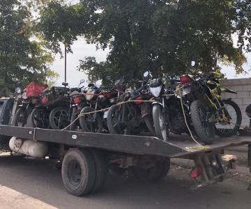 Mandan al corralón a 300 motocicletas en Cajeme por circular sin placas