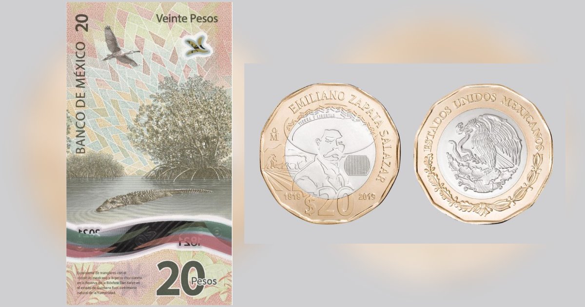 ¿Adiós a los billetes de 20 pesos? Banxico sacará nueva moneda