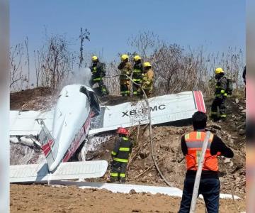 Avioneta se desploma en Puebla: deja dos heridos