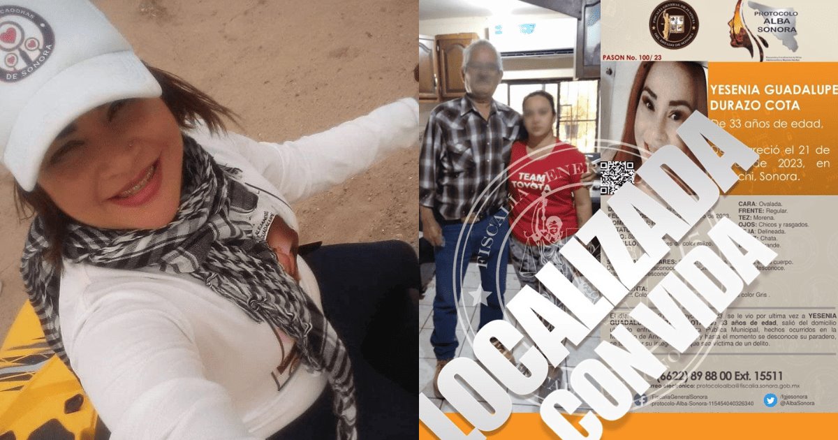 Yesenia Guadalupe regresa a casa tras desaparecer el pasado domingo