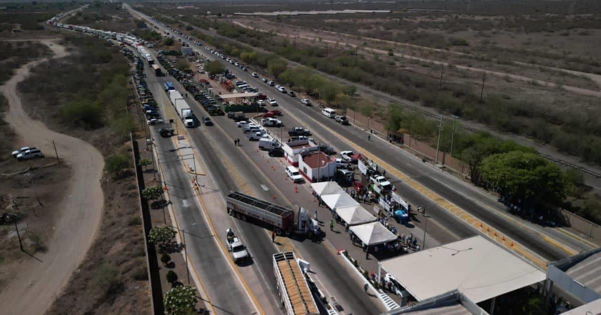 Levantan bloqueo de productores de trigo en carretera 15