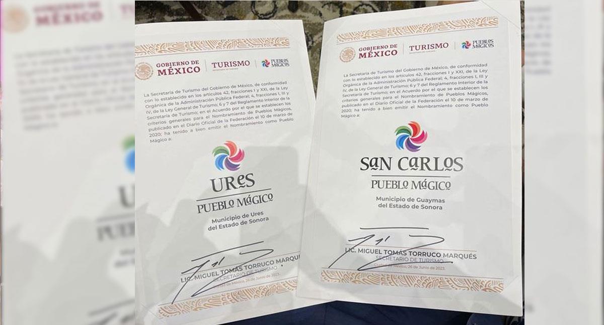 Declaran a San Carlos y Ures nuevos pueblos mágicos