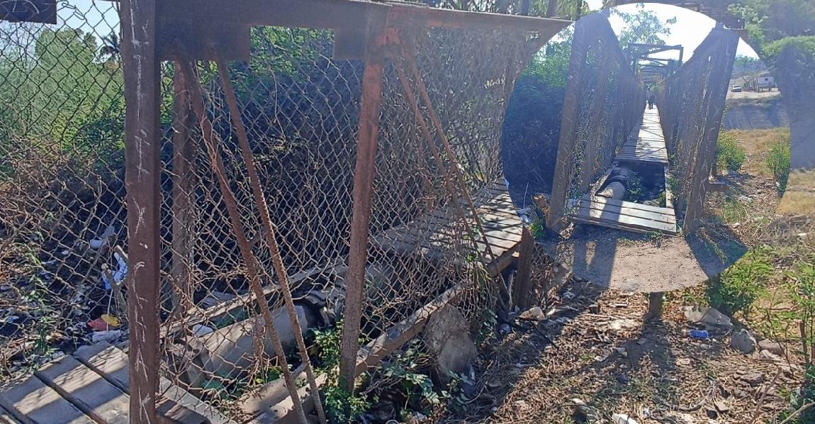Puente en mal estado pone en riesgo la vida de navojoenses