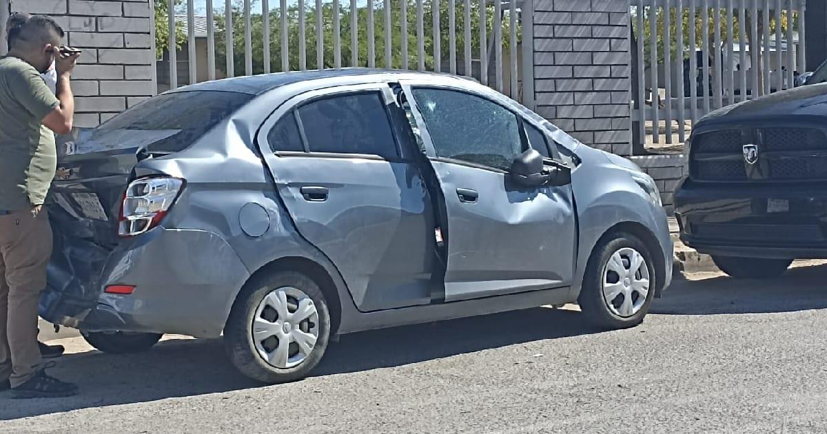 Aparatoso choque provoca volcadura en López Portillo