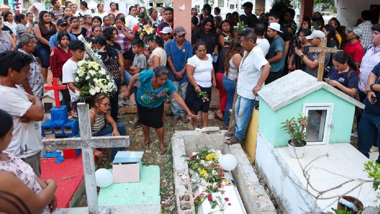 Sepultan a Aitana, niña que perdió la vida en elevador del IMSS