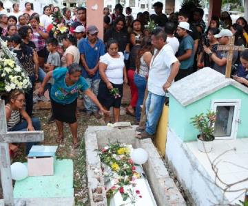 Sepultan a Aitana, niña que perdió la vida en elevador del IMSS