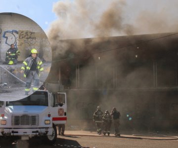 Centro comercial en desuso se incendia en el centro de Hermosillo