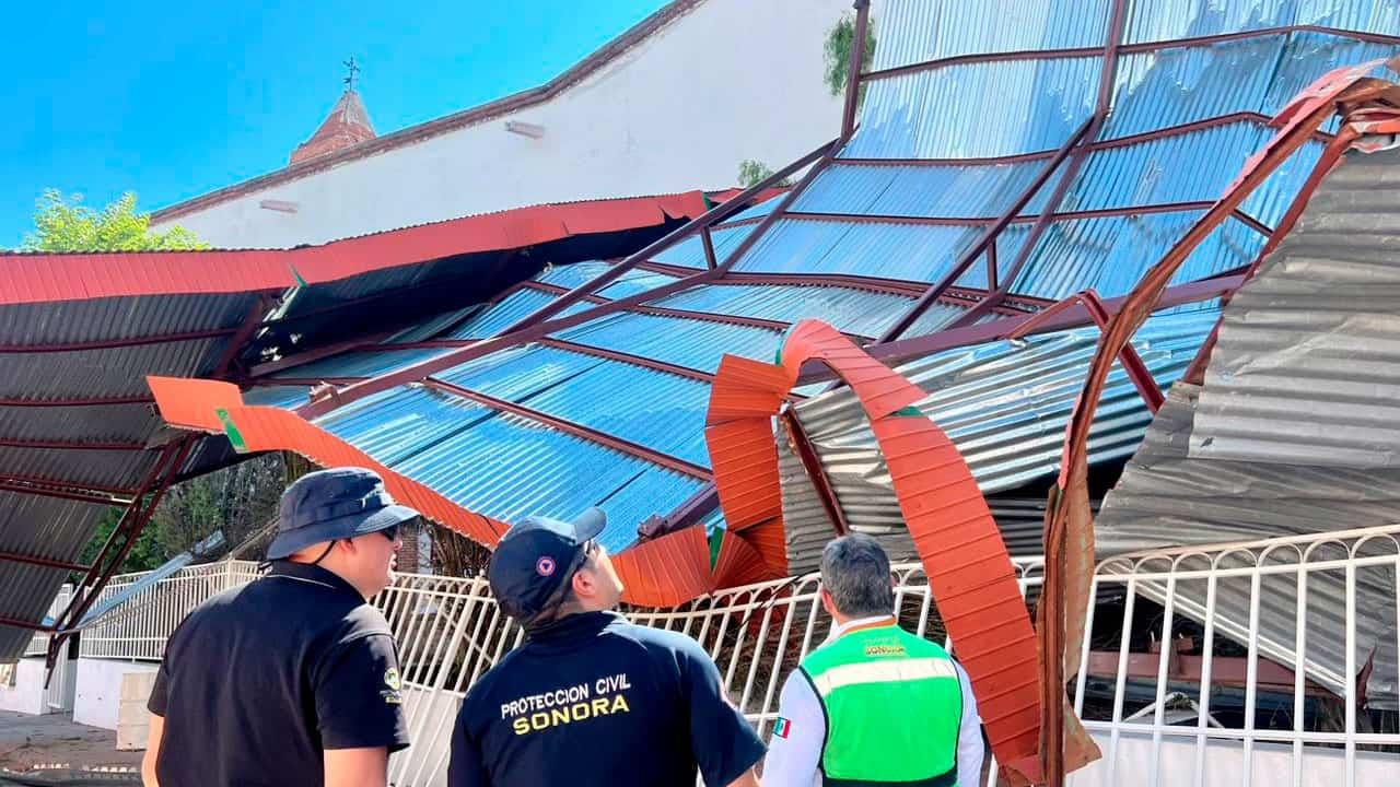 Evalúan autoridades estatales daños por tormenta en Arizpe