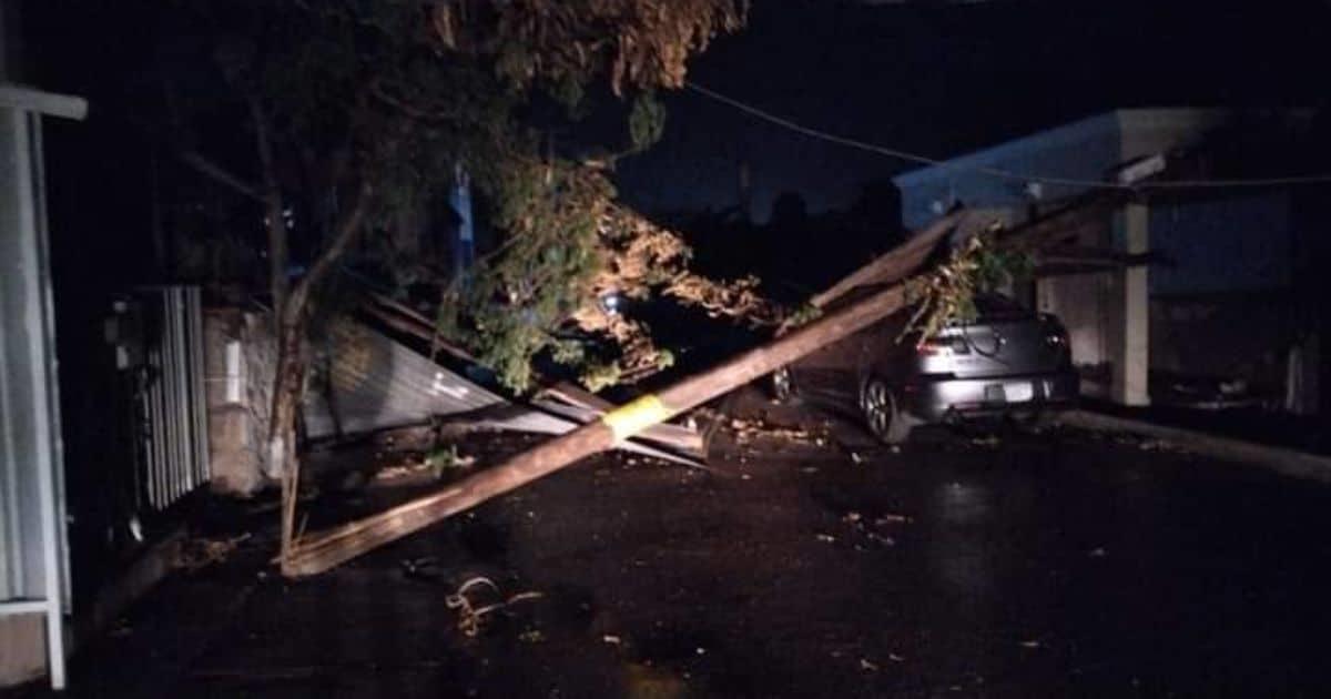 Los estragos que causó la tormenta en Guaymas este jueves