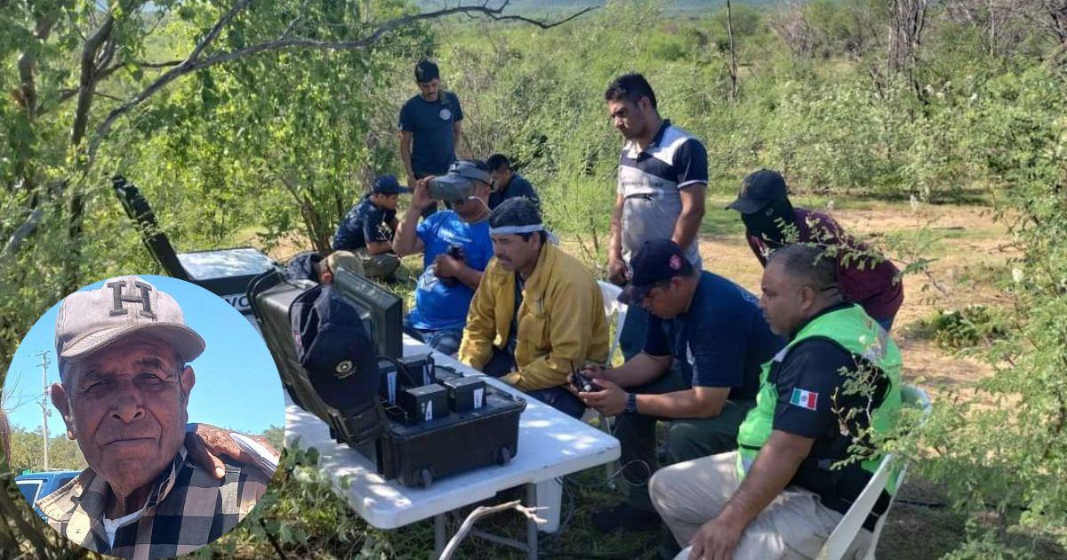 Detienen búsqueda de anciano desaparecido en comunidad de Tres Hermanos