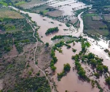 Vuelve a tomar un respiro el Río Mayo de Navojoa por efectos de Hilary