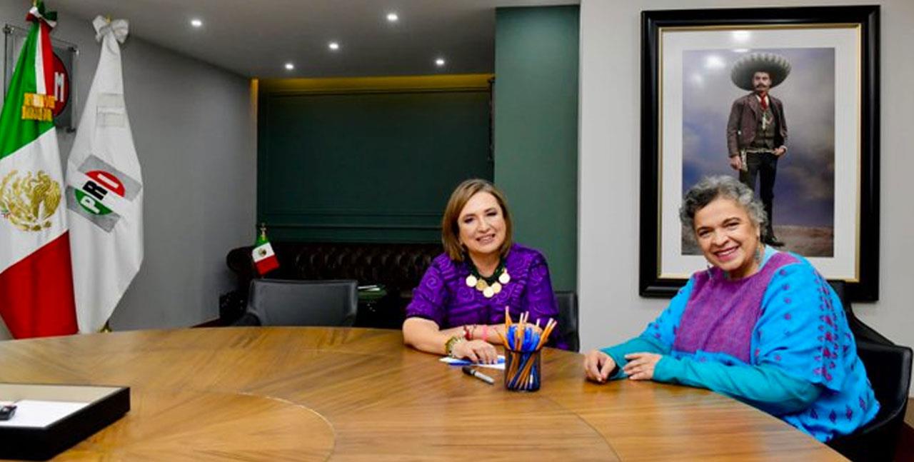 Xóchitl Gálvez y Beatriz Paredes sostienen reunión