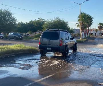 Bulevar recién rehabilitado presenta gran cantidad de baches en Cajeme