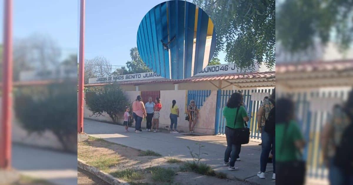 Grupo de padres toman jardín de niños por falta de limpieza en el plantel