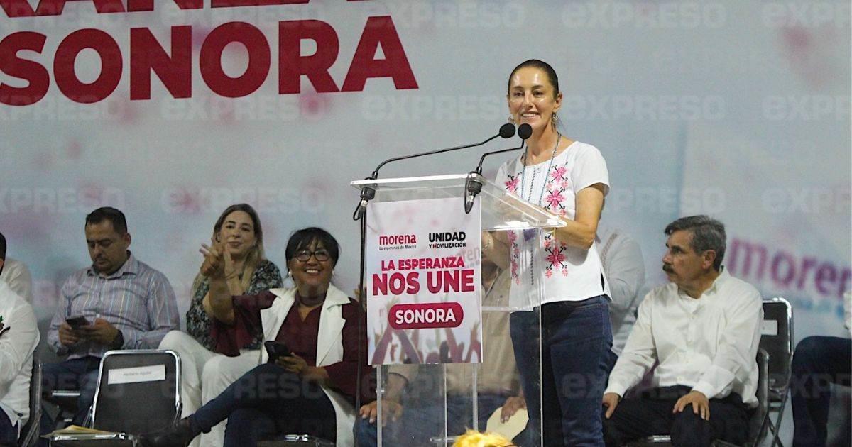 Firma Claudia Sheinbaum acuerdo de Unidad por la Transformación en Sonora