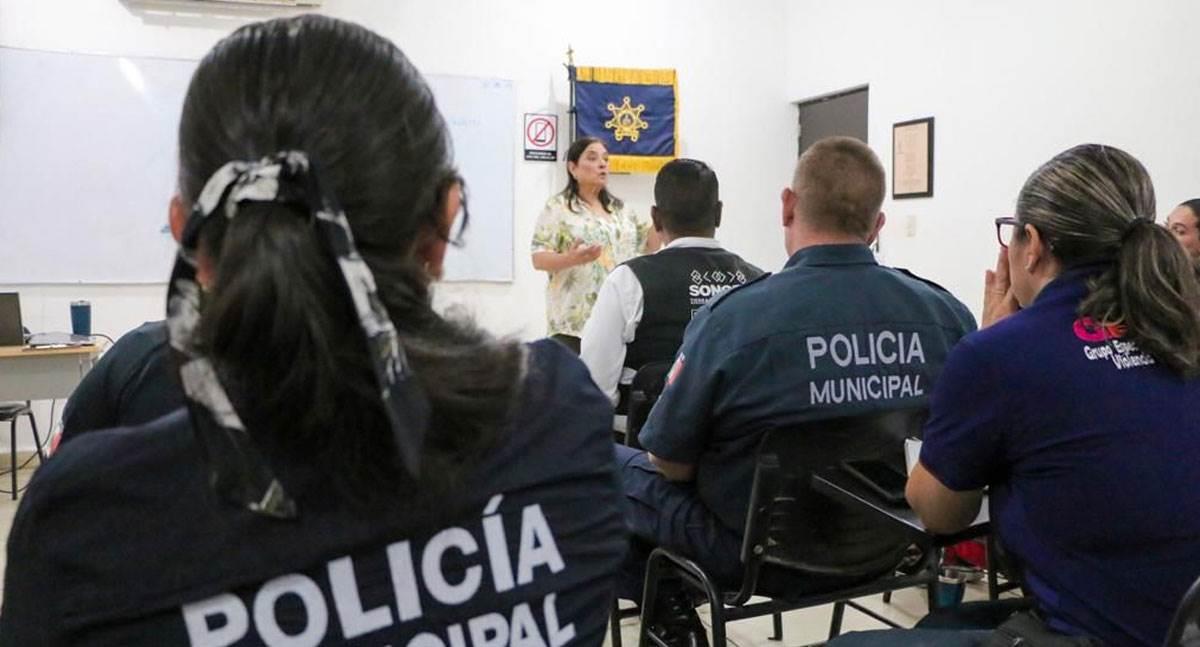 Capacitan a policías de Cajeme en atención de violencia de género