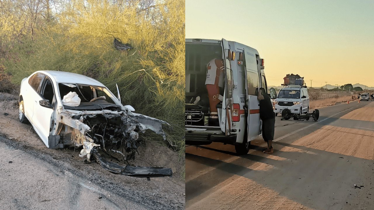 Accidente en la Costa de Hermosillo deja una persona sin vida