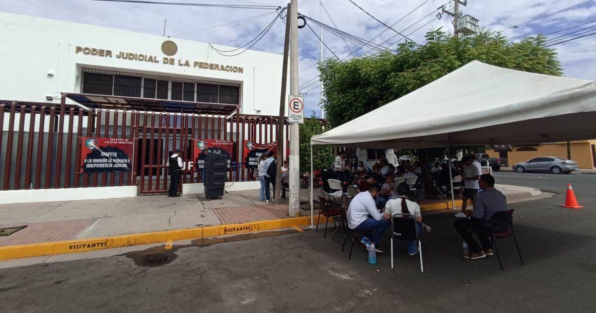 Trabajadores del Poder Judicial en Cajeme se unen al paro nacional