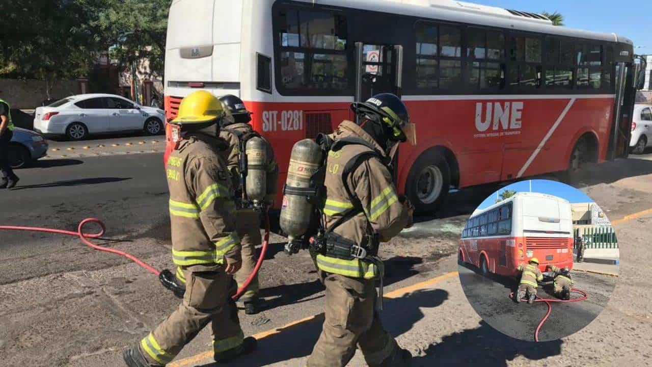 El camión se estaba incendiando; pasajeros de la Línea 18 sufren susto