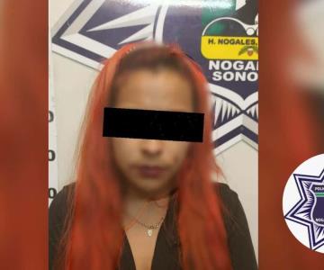 Mujer es detenida por portar drogas en Nogales