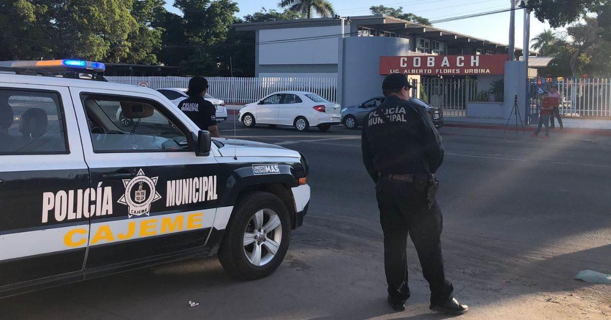 Supuesta amenaza de tiroteo en Cobach de Obregón causa suspensión de clases