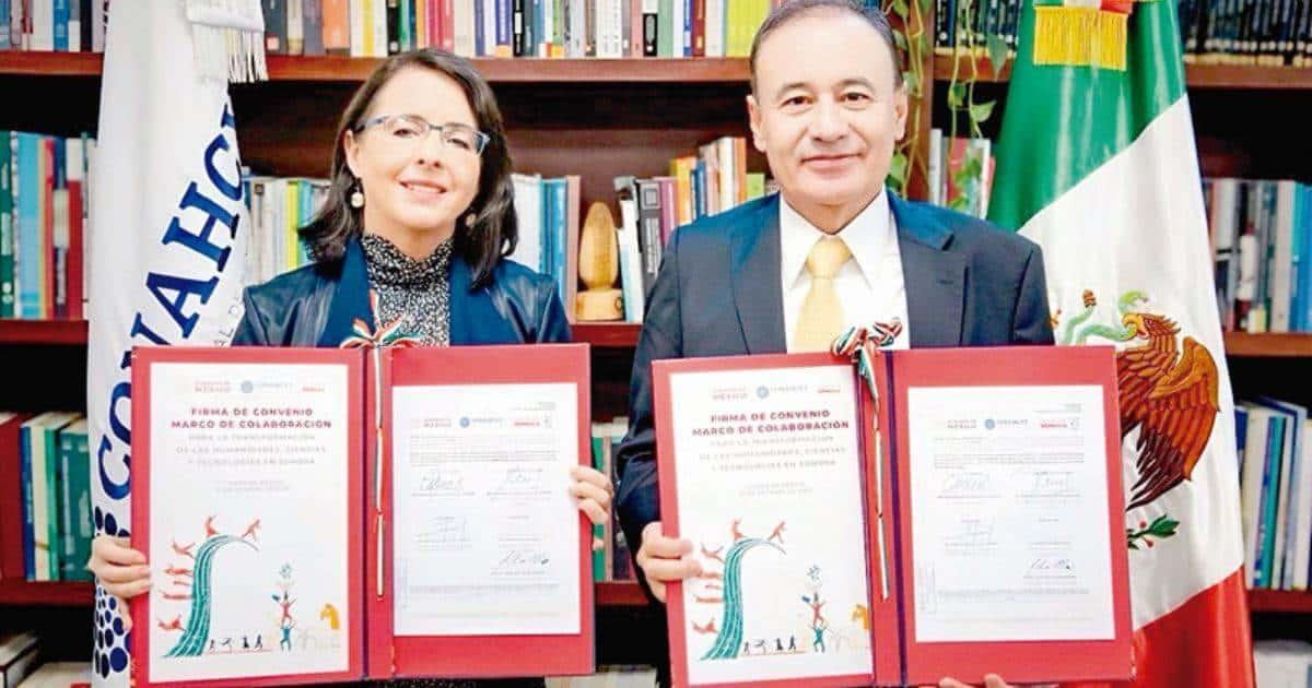 Gobierno de Sonora y Conahcyt firman convenio de colaboración