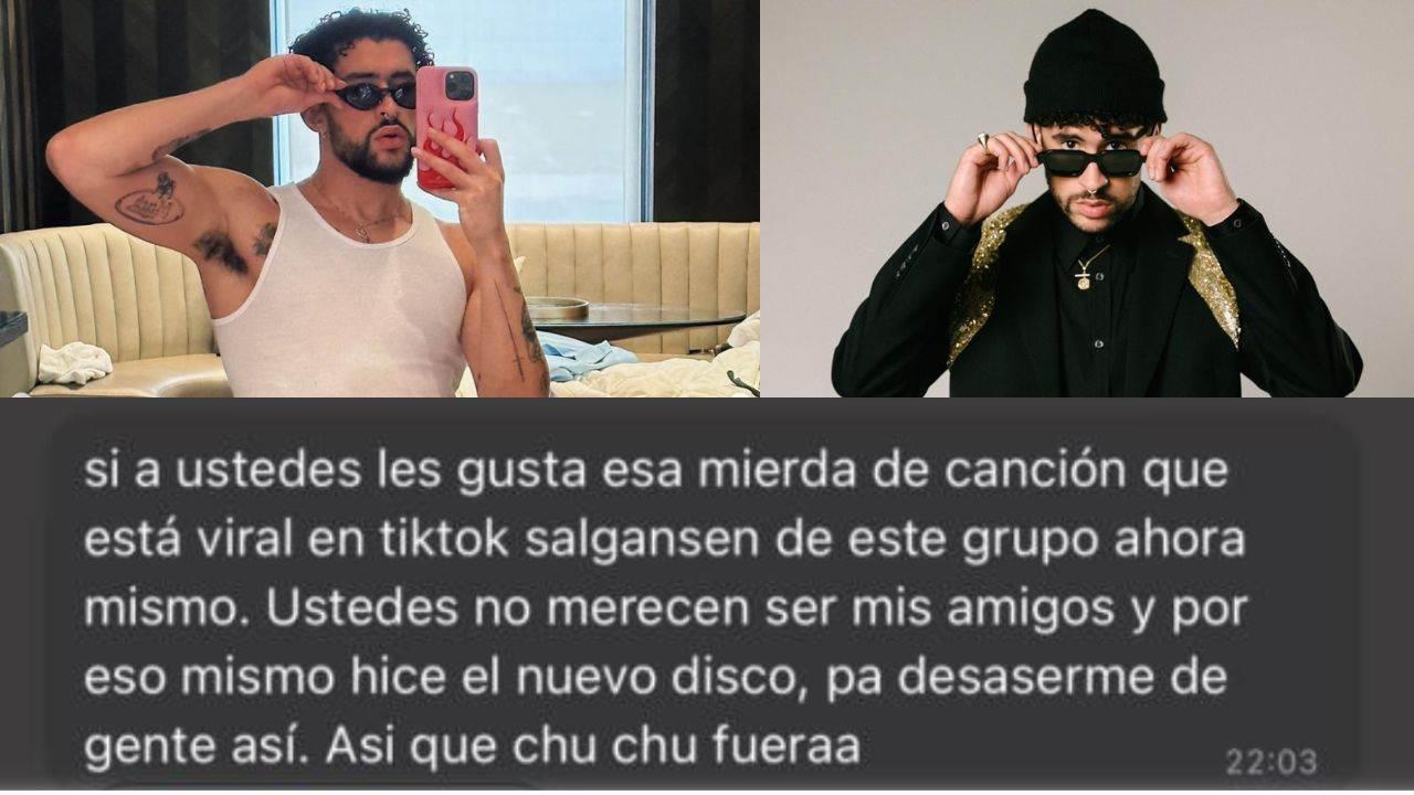 Bad Bunny hace un berrinche en sus redes sociales por canción IA