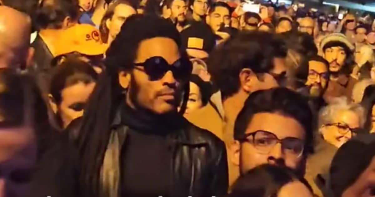 Lenny Kravitz acude a concierto de Paul McCartney en México