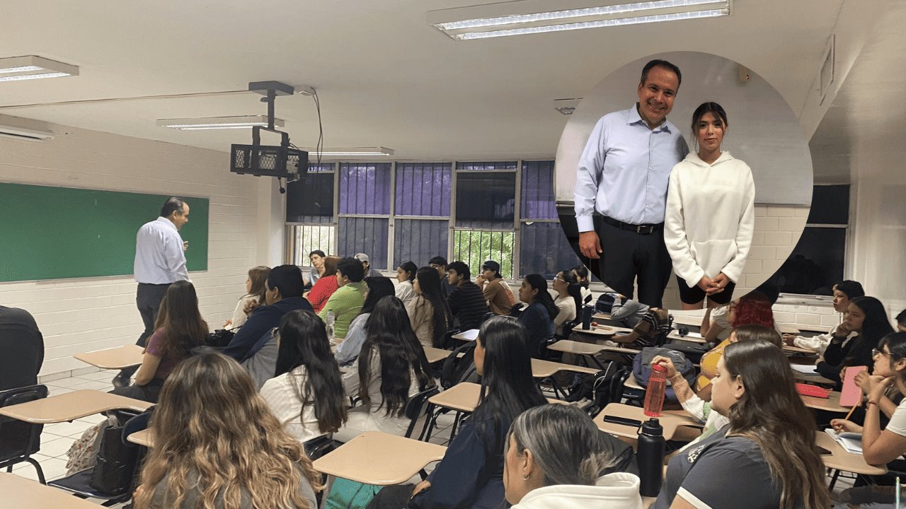 Comparte Antonio Astiazarán experiencias con alumnos de la Unison