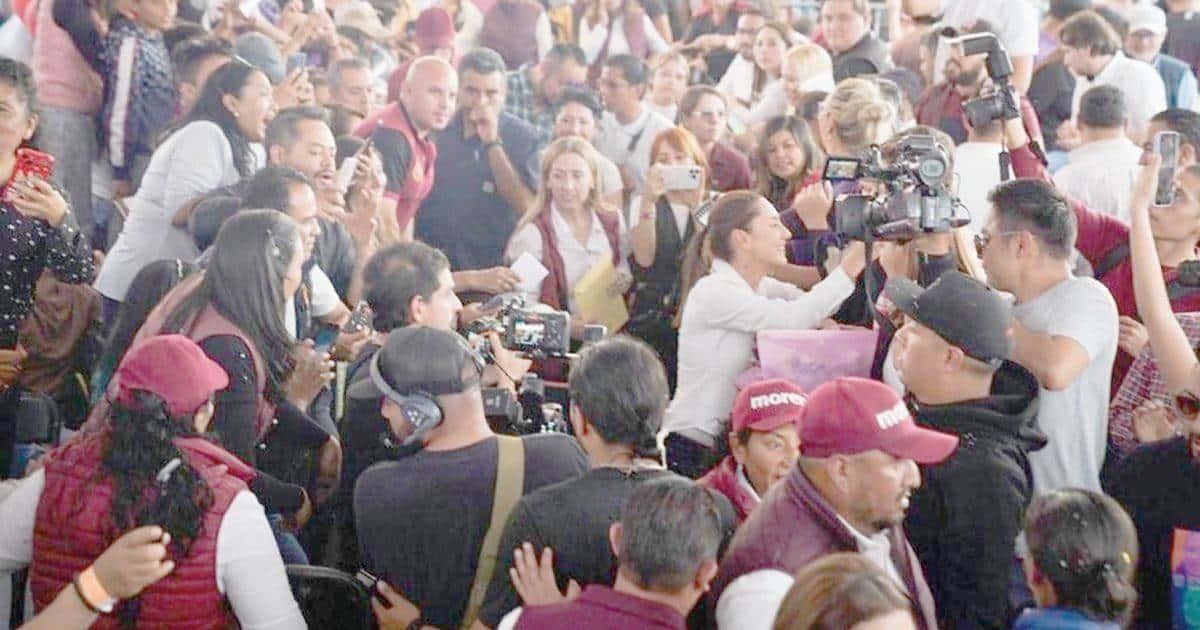 Claudia Sheinbaum se reúne con más de 100 mil militantes en una semana