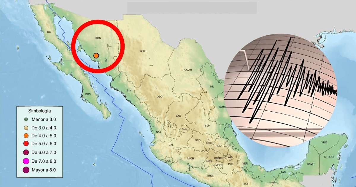 Sismo en región Guaymas-Empalme fue de 4.9 grados; no se registran daños