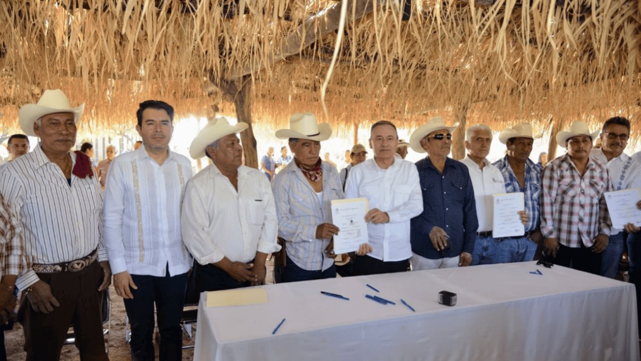 Firman título de transferencia del Distrito de Riego 018 a la etnia Yaqui