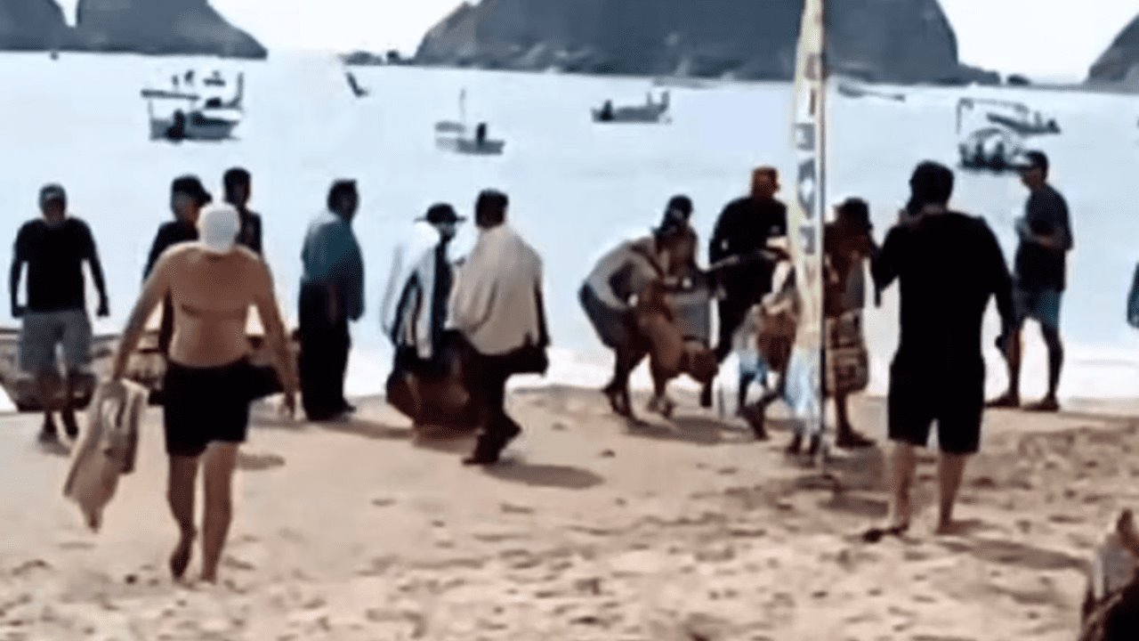 Mujer muere atacada por un tiburón en playa de Jalisco