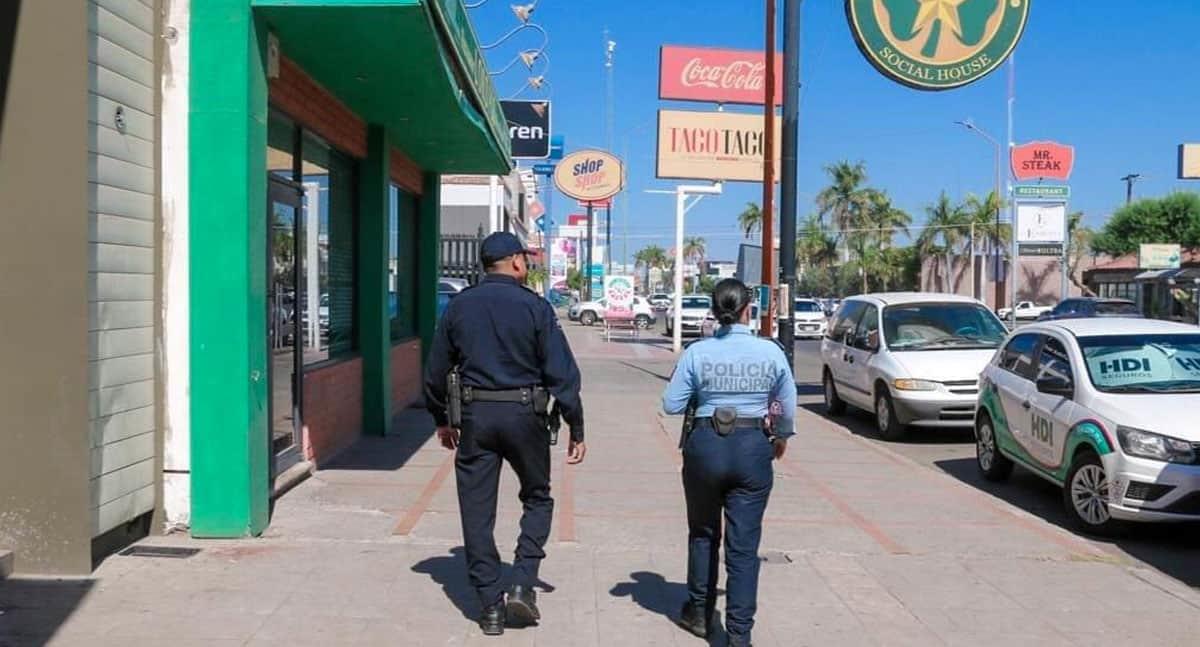 Vigilan zona comercial de Cajeme para evitar atracos