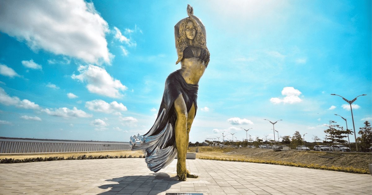 Shakira ahora tiene una impresionante estatua en su tierra, Barranquilla