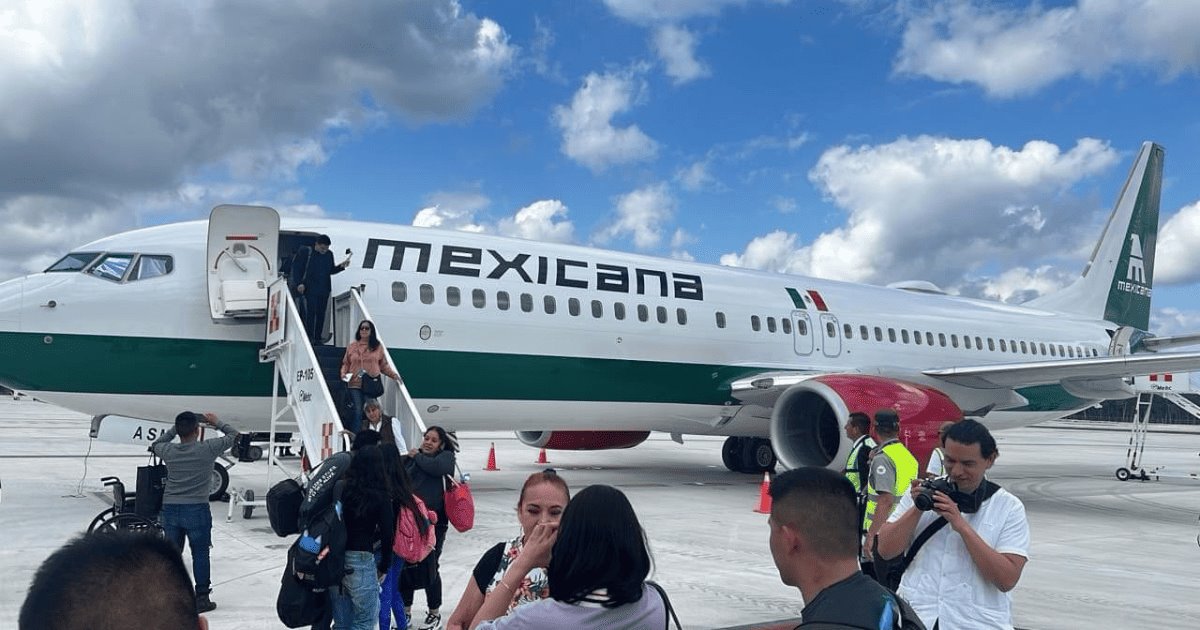 Primer vuelo de Mexicana llegó a Tulum tras hora y media en Mérida