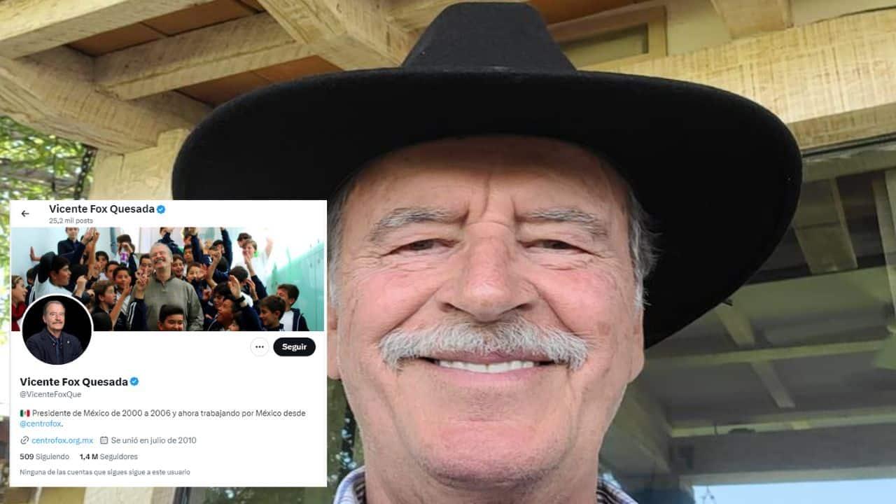 Vicente Fox recupera su cuenta de X tras ataques a Mariana Rodríguez