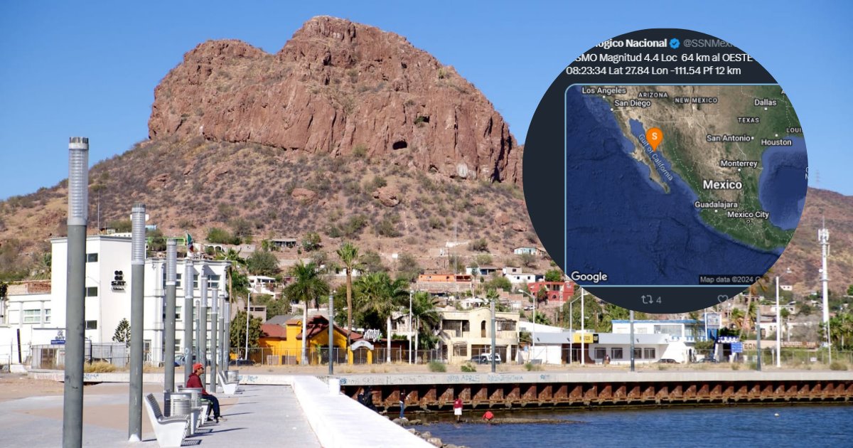 Vecinos de Guaymas se vieron sorprendidos con el sismo de esta mañana