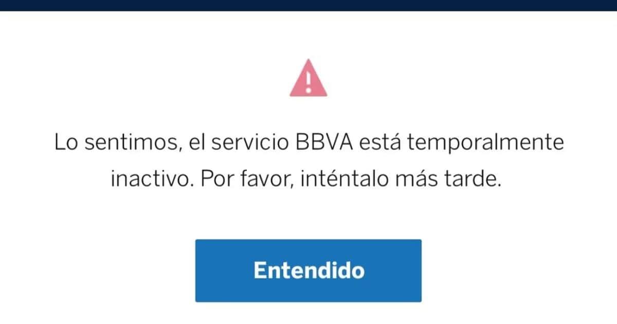 Usuarios reportan fallas en la aplicación de BBVA