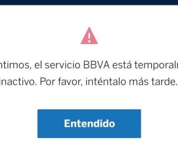 Usuarios reportan fallas en la aplicación de BBVA