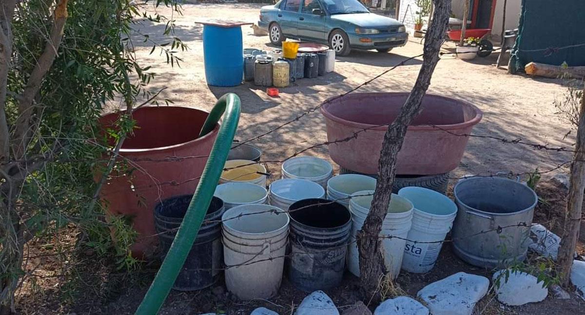 Vecinos del oriente de Navojoa tienen un año sin agua