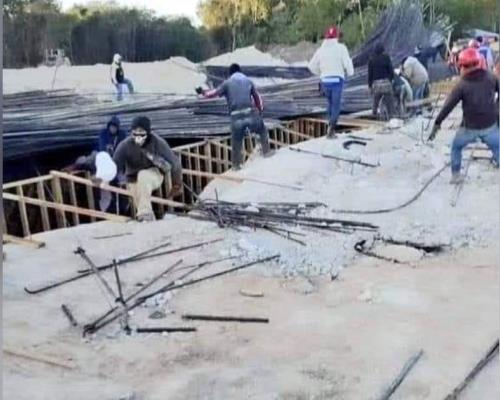 Colapsa estructura del Tren Maya en Quintana Roo; hay dos lesionados